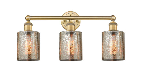 Edison Three Light Bath Vanity in Brushed Brass (405|616-3W-BB-G116)