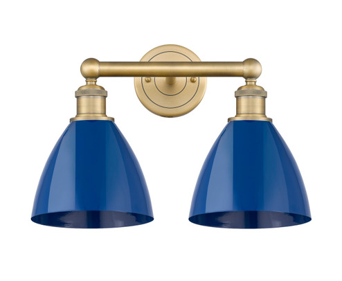 Downtown Urban Two Light Bath Vanity in Brushed Brass (405|616-2W-BB-MBD-75-BL)