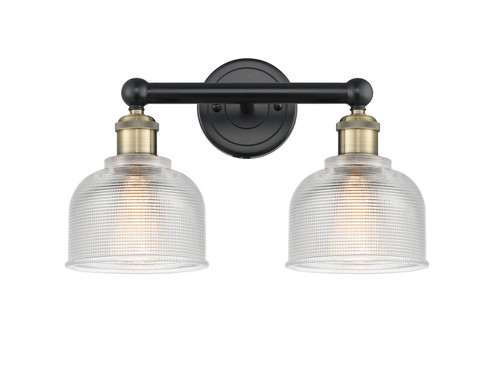 Edison Two Light Bath Vanity in Black Antique Brass (405|616-2W-BAB-G412)