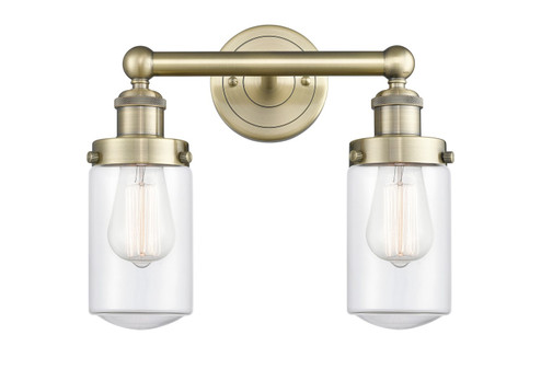 Edison Two Light Bath Vanity in Antique Brass (405|616-2W-AB-G312)