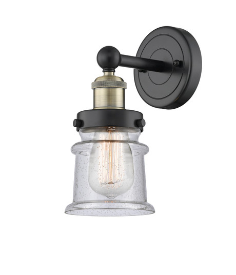 Edison One Light Wall Sconce in Black Antique Brass (405|616-1W-BAB-G184S)