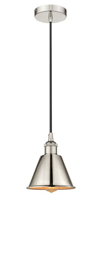 Downtown Urban One Light Pendant in Polished Nickel (405|616-1P-PN-M8-PN)