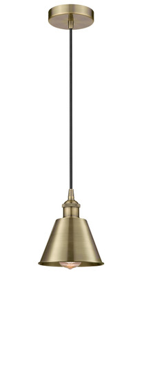 Downtown Urban One Light Pendant in Antique Brass (405|616-1P-AB-M8-AB)