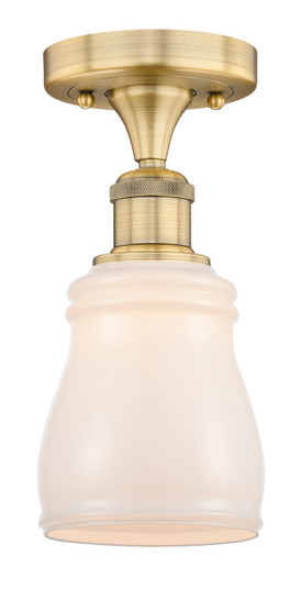 Edison One Light Semi-Flush Mount in Brushed Brass (405|616-1F-BB-G391)