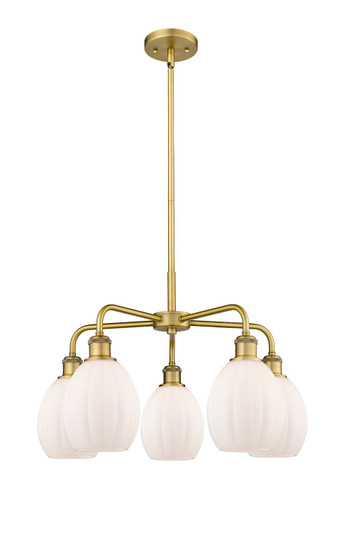 Downtown Urban Five Light Chandelier in Brushed Brass (405|516-5CR-BB-G81)