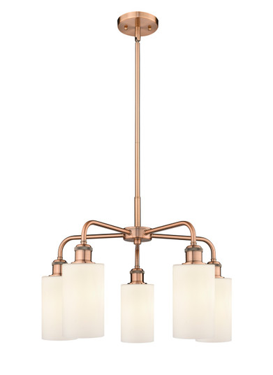 Downtown Urban Five Light Chandelier in Antique Copper (405|516-5CR-AC-G801)