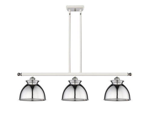 Ballston Three Light Pendant in White Polished Chrome (405|516-3I-WPC-M14-PC)