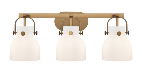 Downtown Urban LED Bath Vanity in Brushed Brass (405|423-3W-BB-G412-6WH)