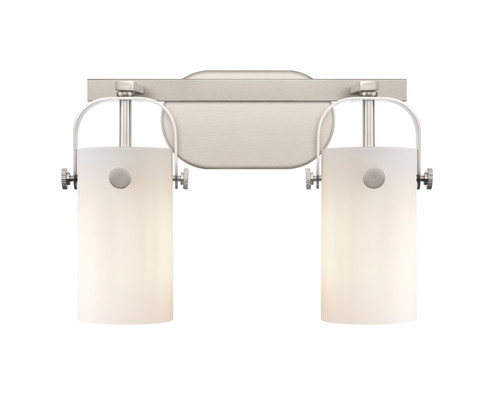 Pilaster LED Bath Vanity in Brushed Satin Nickel (405|423-2W-SN-G423-7WH)