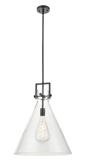 Downtown Urban One Light Pendant in Matte Black (405|411-1SL-BK-G411-18CL)