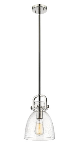 Downtown Urban One Light Pendant in Polished Nickel (405|410-1SS-PN-G412-8SDY)