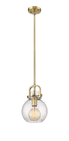 Downtown Urban One Light Pendant in Brushed Brass (405|410-1SS-BB-G410-8SDY)