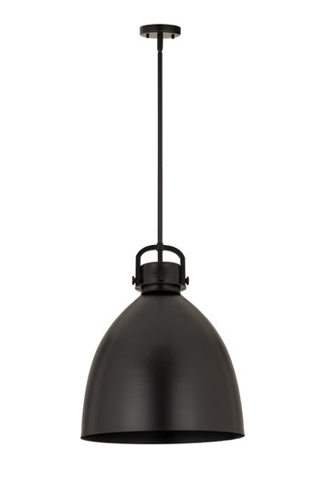 Downtown Urban One Light Pendant in Matte Black (405|410-1SL-BK-M412-18BK)