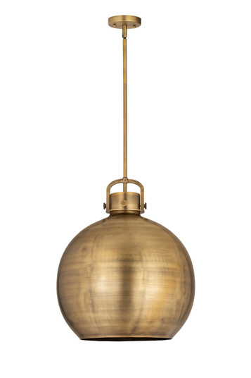 Downtown Urban One Light Pendant in Brushed Brass (405|410-1SL-BB-M410-18BB)