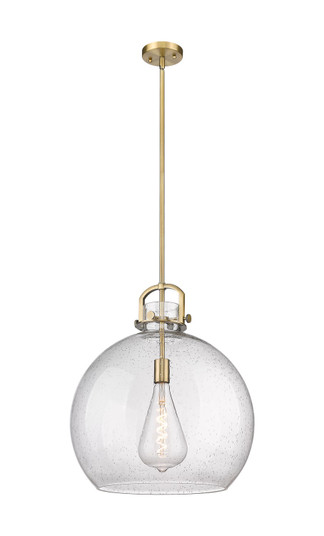 Downtown Urban One Light Pendant in Brushed Brass (405|410-1SL-BB-G410-18SDY)