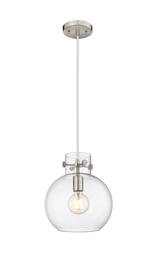 Downtown Urban One Light Pendant in Satin Nickel (405|410-1PM-SN-G410-10CL)