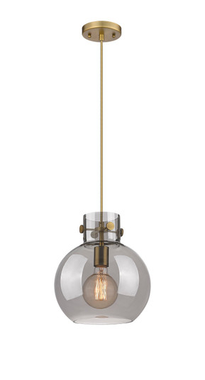 Newton One Light Mini Pendant in Brushed Brass (405|410-1PM-BB-G410-10SM)