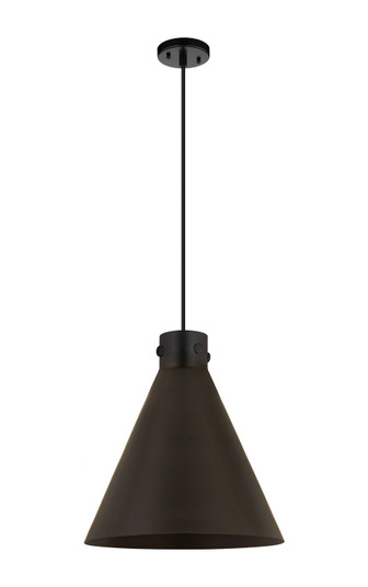 Downtown Urban One Light Pendant in Matte Black (405|410-1PL-BK-M411-16BK)