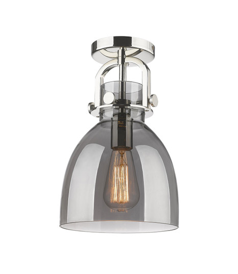 Downtown Urban One Light Flush Mount in Polished Nickel (405|410-1F-PN-G412-8SM)