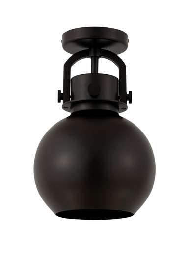 Downtown Urban One Light Flush Mount in Matte Black (405|410-1F-BK-M410-8BK)