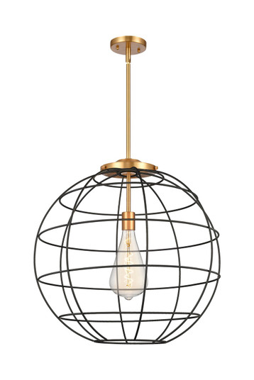 Essex One Light Pendant in Satin Gold (405|221-1S-SG-CE-22-BK)