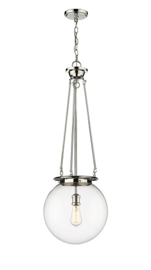 Essex One Light Pendant in Polished Nickel (405|221-1P-PN-G202-14)