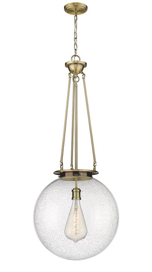 Essex One Light Pendant in Antique Brass (405|221-1P-AB-G204-18)