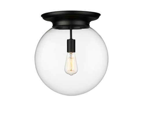 Essex One Light Flush Mount in Matte Black (405|221-1F-BK-G202-14)