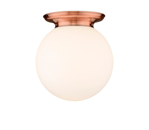 Essex One Light Flush Mount in Antique Copper (405|221-1F-AC-G201-14)