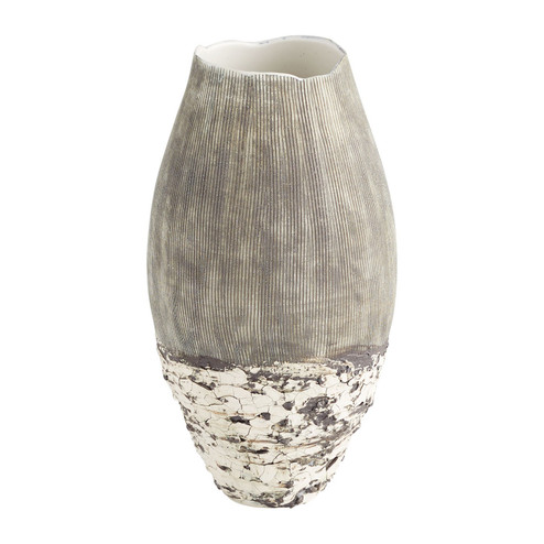 Calypso Vase in Off White And Brown (208|11412)