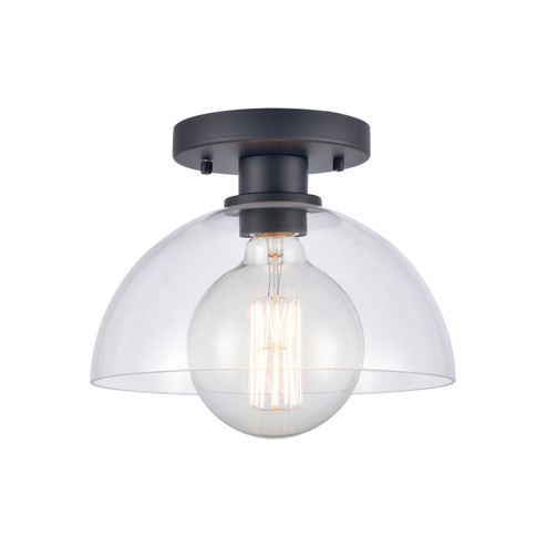 Julian One Light Semi Flush Mount in Matte Black (45|89904/1)