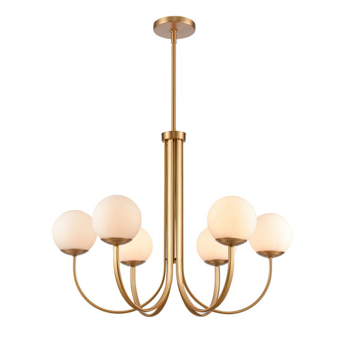 Caroline Six Light Chandelier in Brushed Gold (45|89678/6)