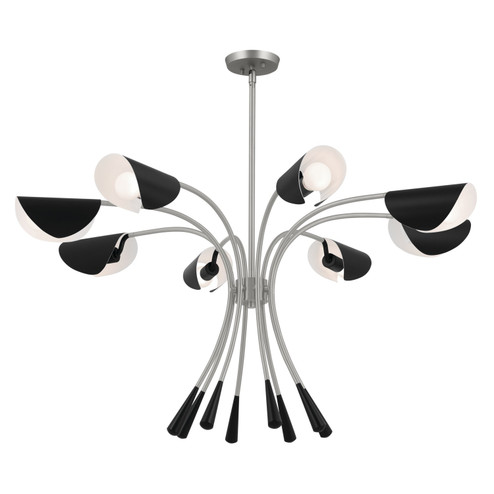 Arcus Eight Light Chandelier in Satin Nickel (12|52560SN)