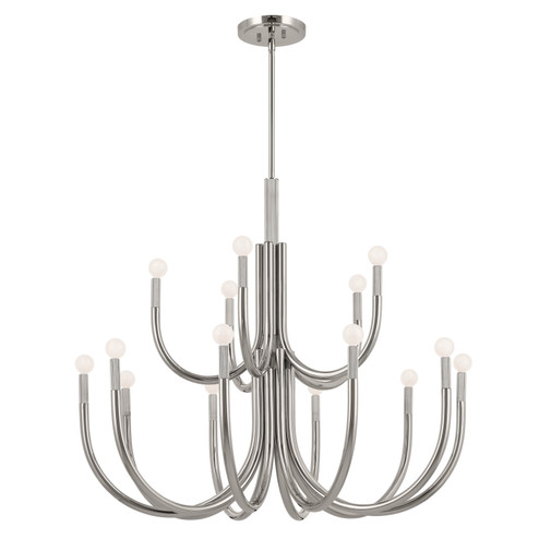 Odensa 15 Light Chandelier in Polished Nickel (12|52552PN)