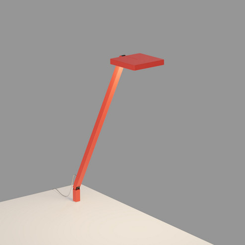 Focaccia LED Desk Lamp in Matte Fire Red (240|FCD-1-MFR-THR)