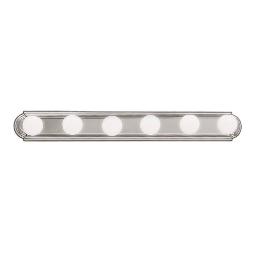 No Family Six Light Linear Bath in Brushed Nickel (12|5018NI)