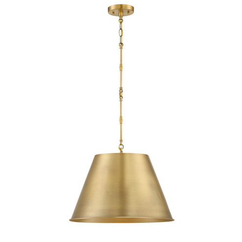 Alden One Light Pendant in Warm Brass (51|7-231-1-322)