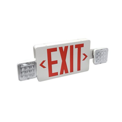 Exit LED Exit & Emergency Combo in White (167|NEX-712-LED/R)