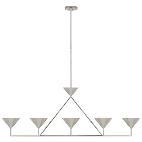 Orsay LED Linear Chandelier in Polished Nickel (268|PCD 5216PN)