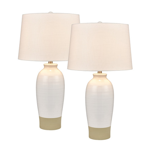 Peli One Light Table Lamp - Set of 2 in White (45|S0019-9469/S2)