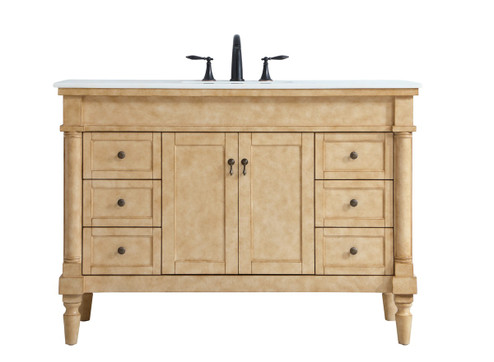 Lexington Single Bathroom Vanity in Antique beige (173|VF13048AB-VW)