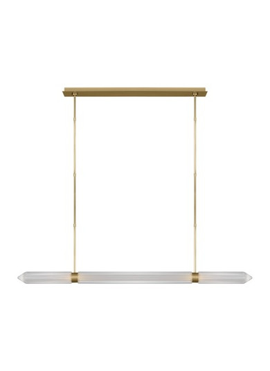 Langston LED Linear Chandelier in Plated Brass (182|AKLS28627BR-277)