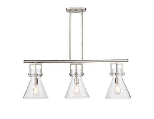 Downtown Urban Three Light Island Pendant in Satin Nickel (405|411-3I-SN-G411-10SDY)