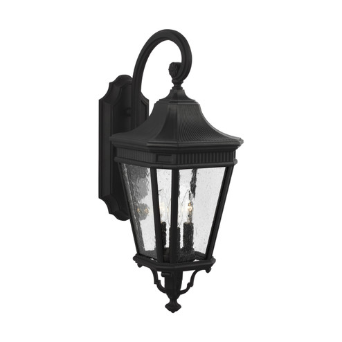 Cotswold Lane Three Light Outdoor Wall Lantern in Black (1|OL5422BK)