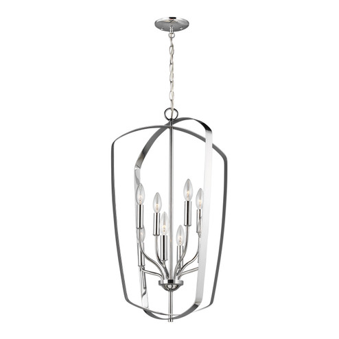 Romee Eight Light Hall / Foyer Pendant in Chrome (1|5134908-05)