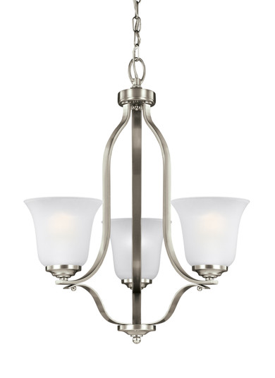 Emmons Three Light Chandelier in Brushed Nickel (1|3139003-962)