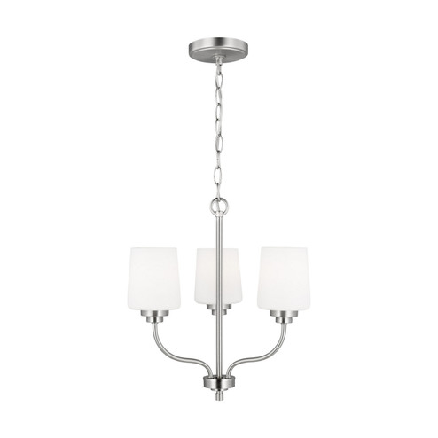 Windom Three Light Chandelier in Brushed Nickel (1|3102803EN3-962)