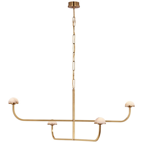 Pedra LED Chandelier in Antique-Burnished Brass (268|KW 5624AB-ALB)