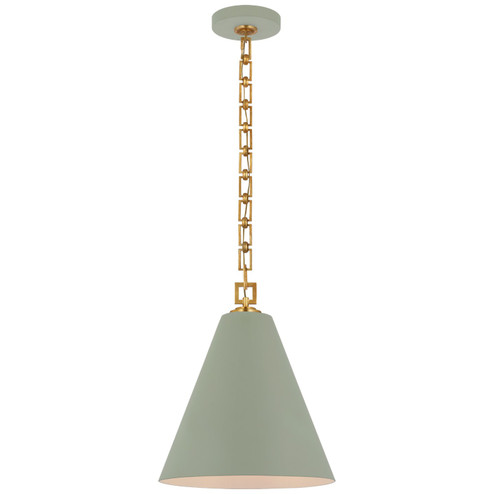 Theo LED Pendant in Celadon and Gild (268|JN 5321CEL/G)