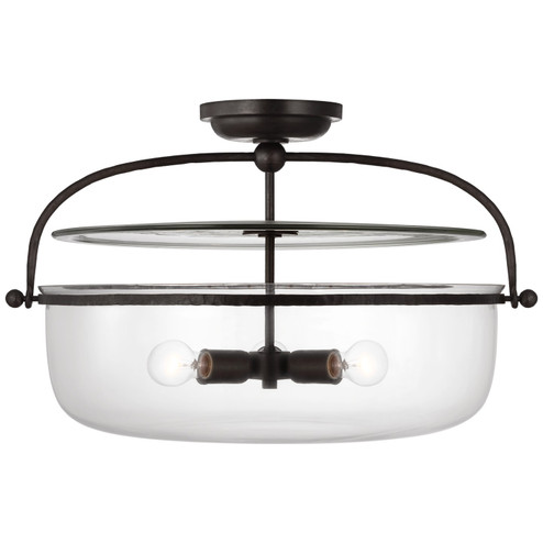 Lorford LED Semi-Flush Mount in Aged Iron (268|CHC 4272AI-CG)